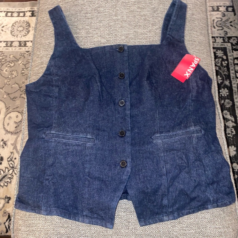 SPANX Denim Vest